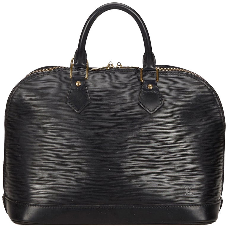 Louis Vuitton Black Epi Leather Mini Alma Bag at 1stDibs