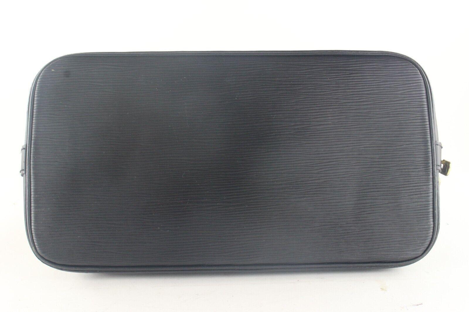 Louis Vuitton Black Epi Alma PM Leather Satchel Handbag 5LV1023K For Sale 3