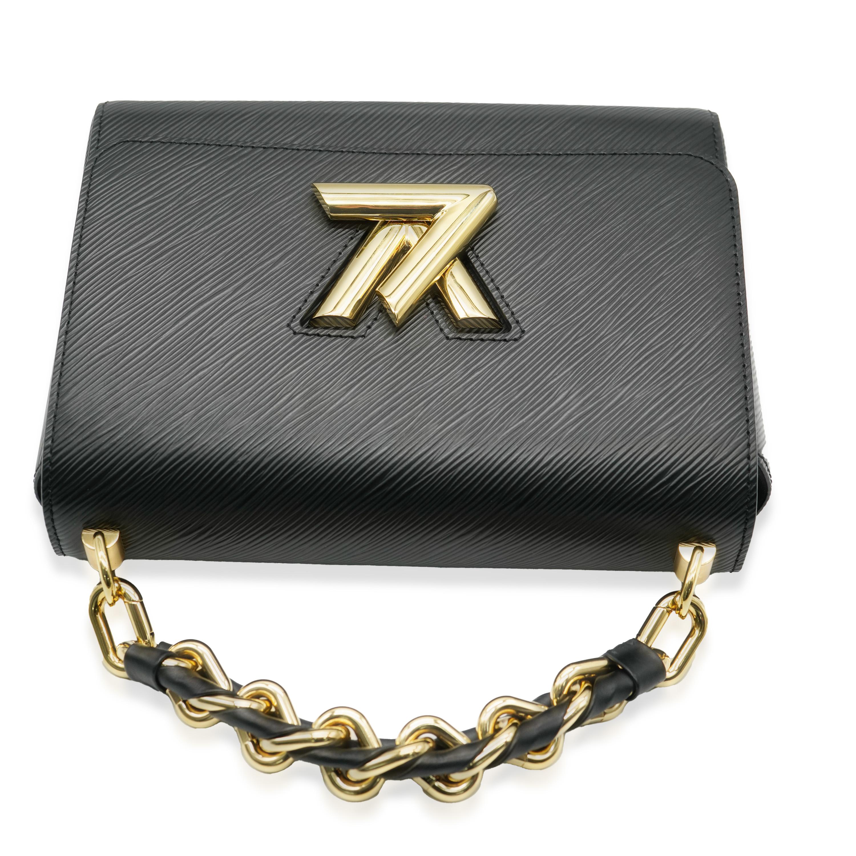 Louis Vuitton Black Epi Braided Handle Twist MM For Sale 1