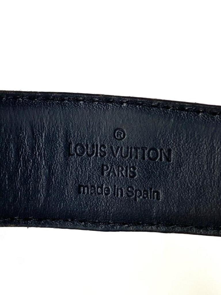 Schwarzer Epi Ceinture Gürtel 6la529 von Louis Vuitton im Zustand „Gut“ im Angebot in Dix hills, NY