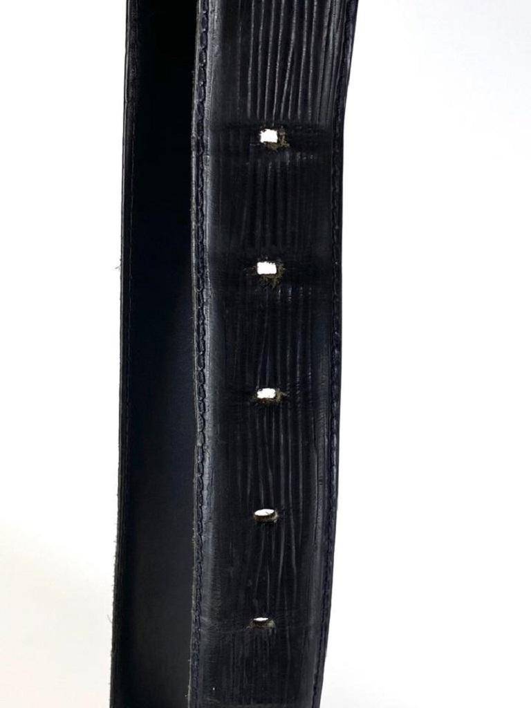 Schwarzer Epi Ceinture Gürtel 6la529 von Louis Vuitton Damen im Angebot