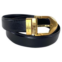Louis Vuitton Black Epi Ceinture 6la529 Belt