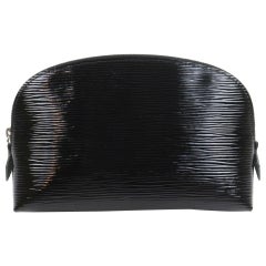 Louis Vuitton Black Epi Electric Cosmetic Pouch Make Up Pochette 862664