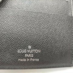 Louis Vuitton Black Epi Electric Leather Noir Small Ring Agenda PM Diary Book