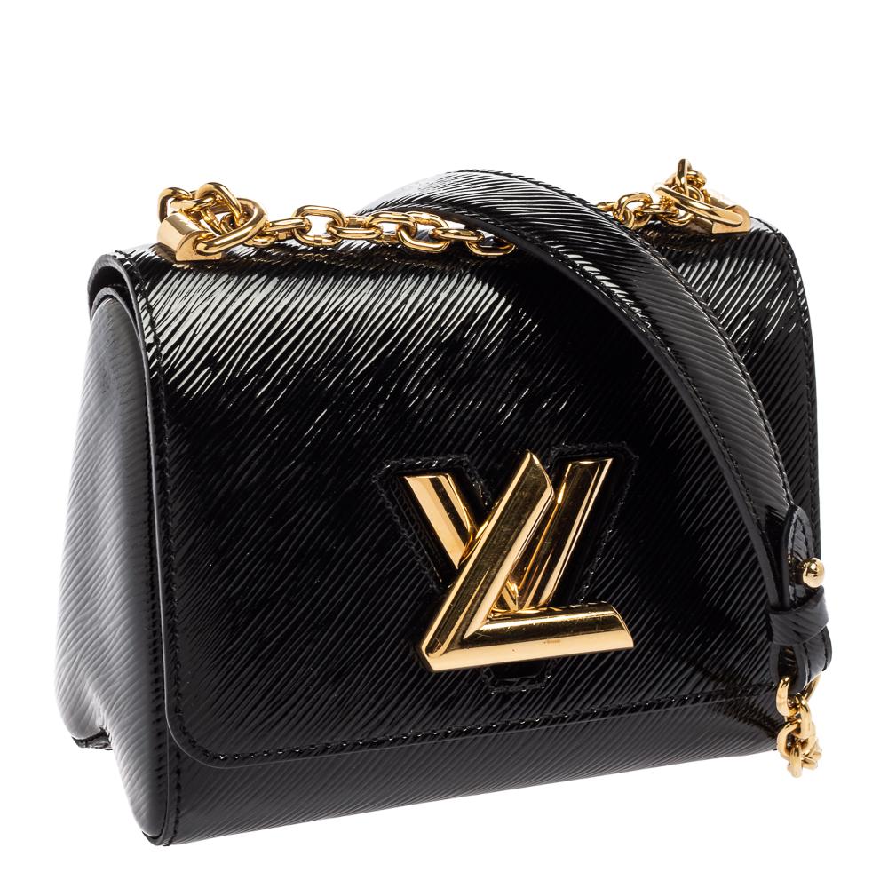 Louis Vuitton Black Epi Electric Leather Twist PM Bag In Good Condition In Dubai, Al Qouz 2