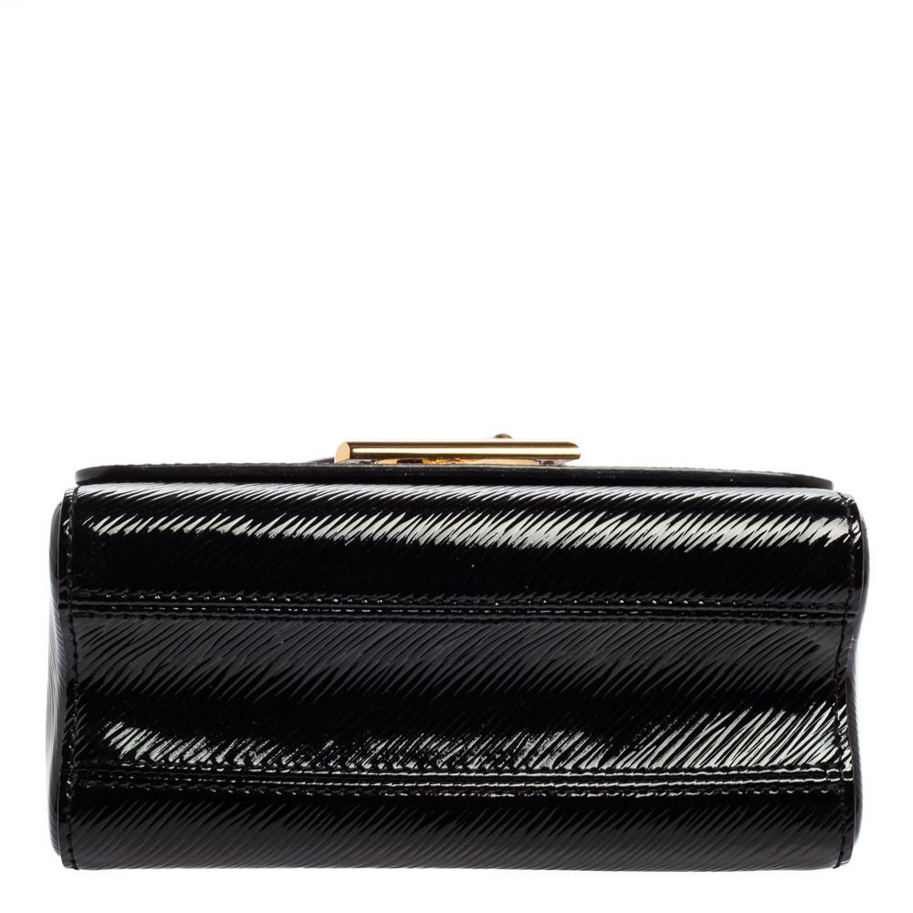 Women's Louis Vuitton Black Epi Electric Leather Twist PM Bag