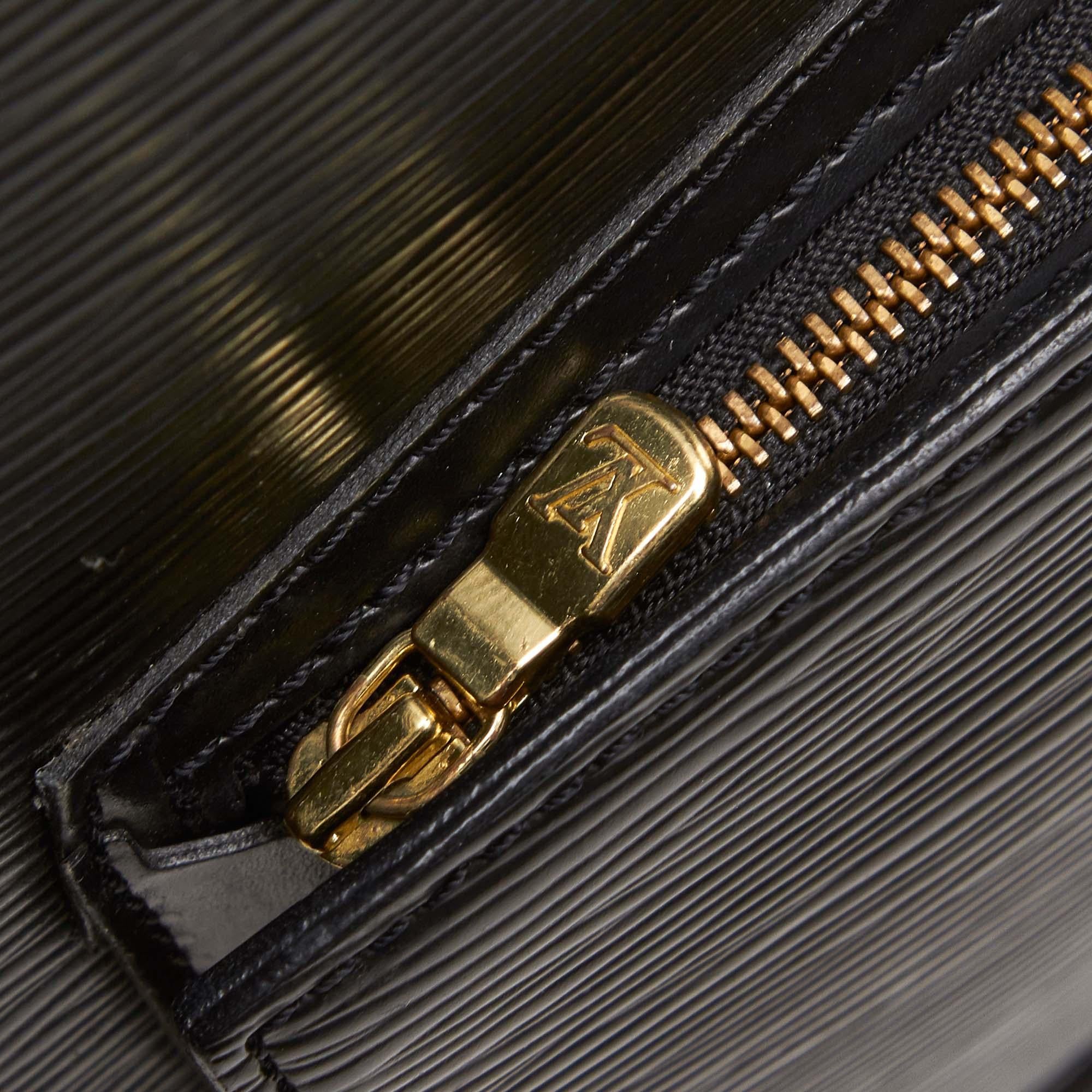 Louis Vuitton Black Epi Gobelins 7