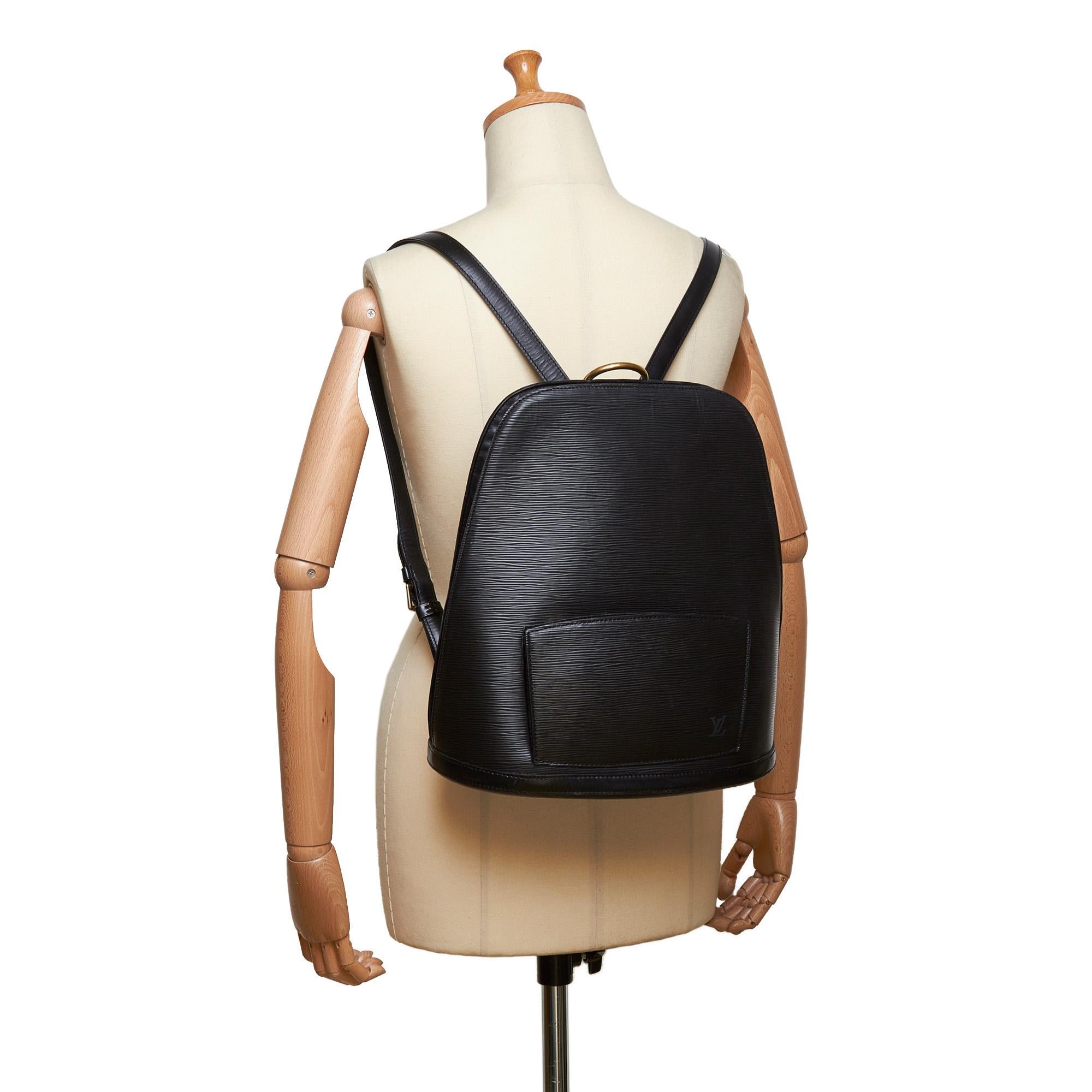 Louis Vuitton Black Epi Gobelins 8