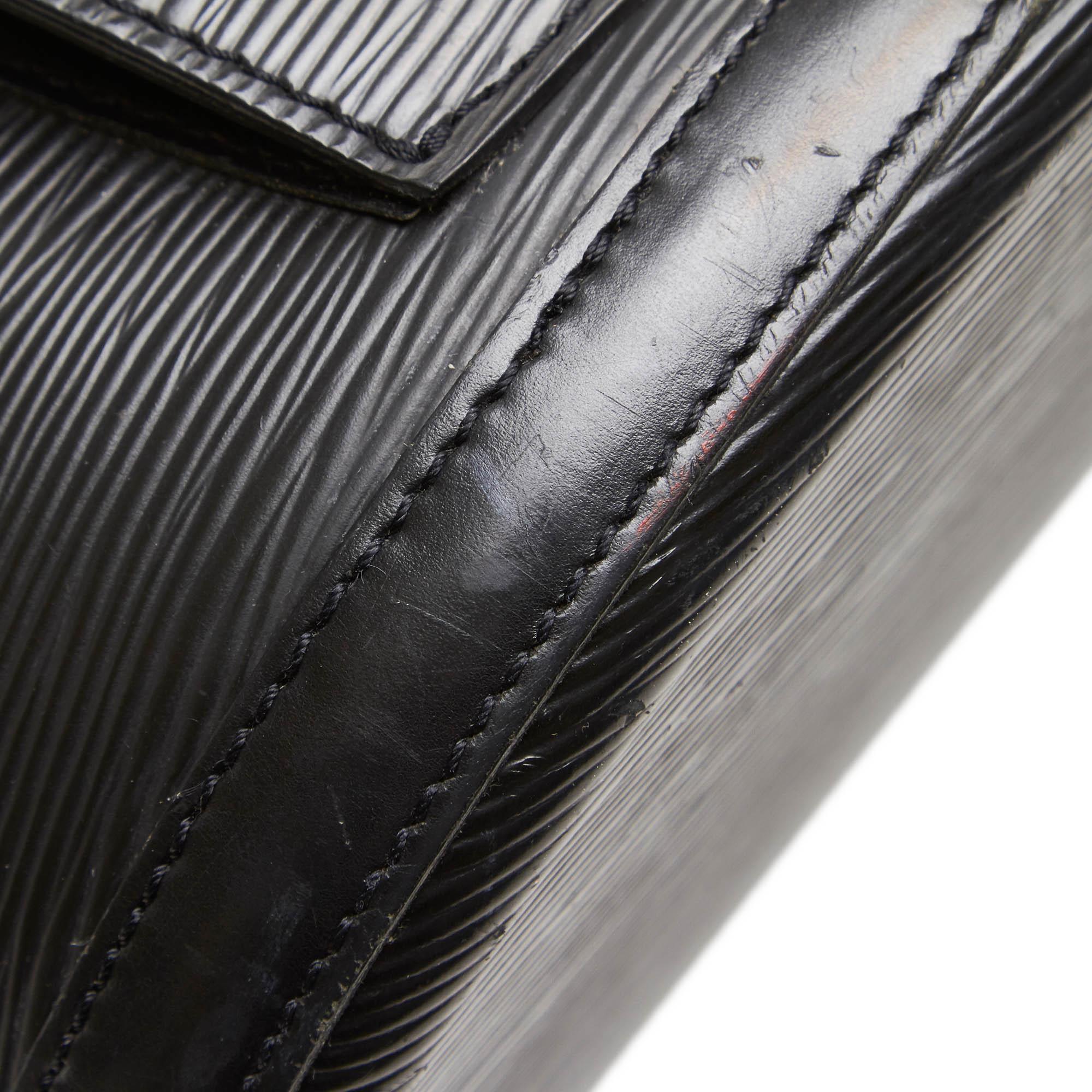 Louis Vuitton Black Epi Gobelins 4
