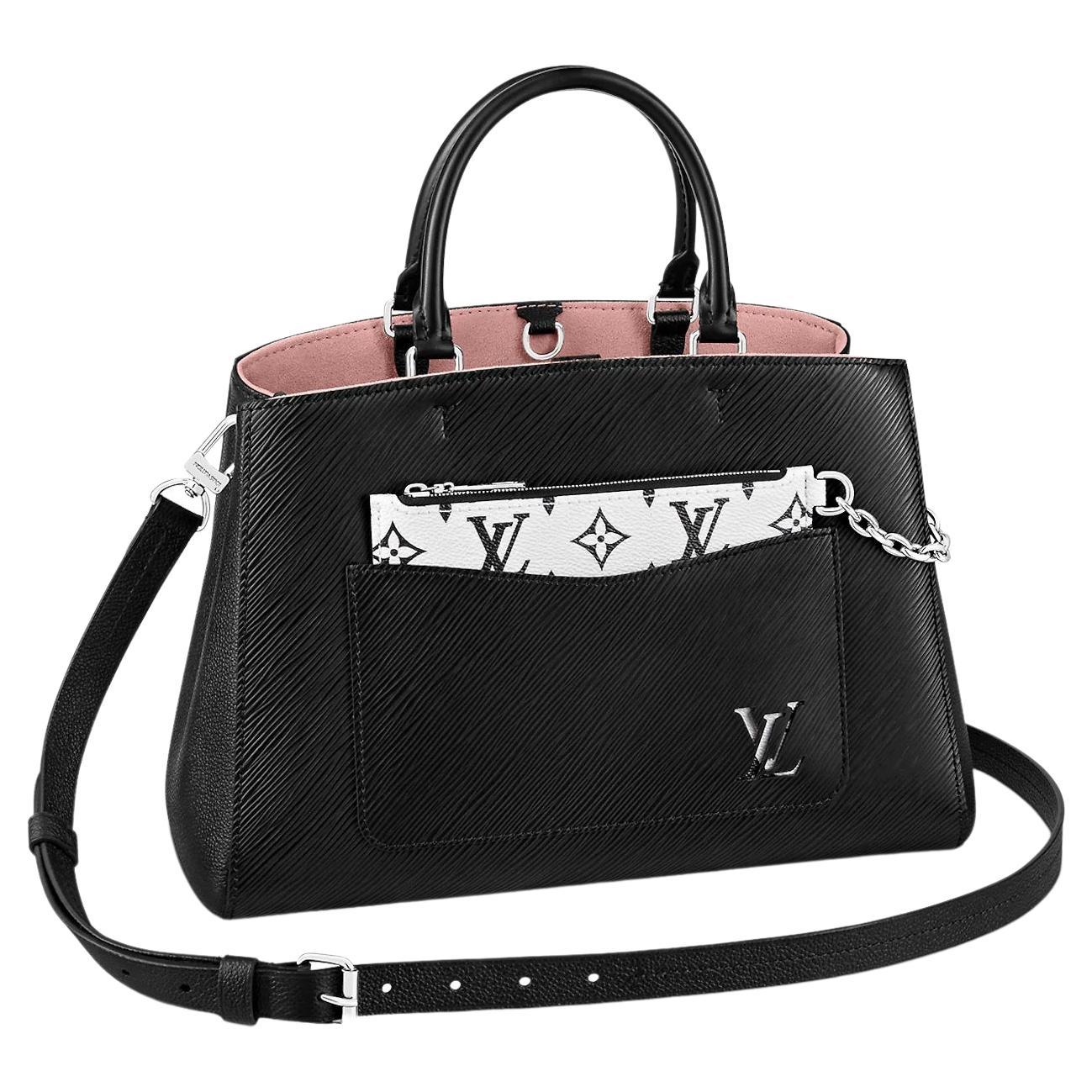 Louis Vuitton Black Epi Grained Cowhide Leather Marelle MM Tote Bag For