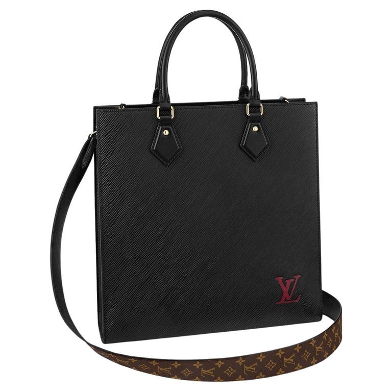 Louis Vuitton Black Epi grained Cowhide Leather Sac Plat PM Carryall