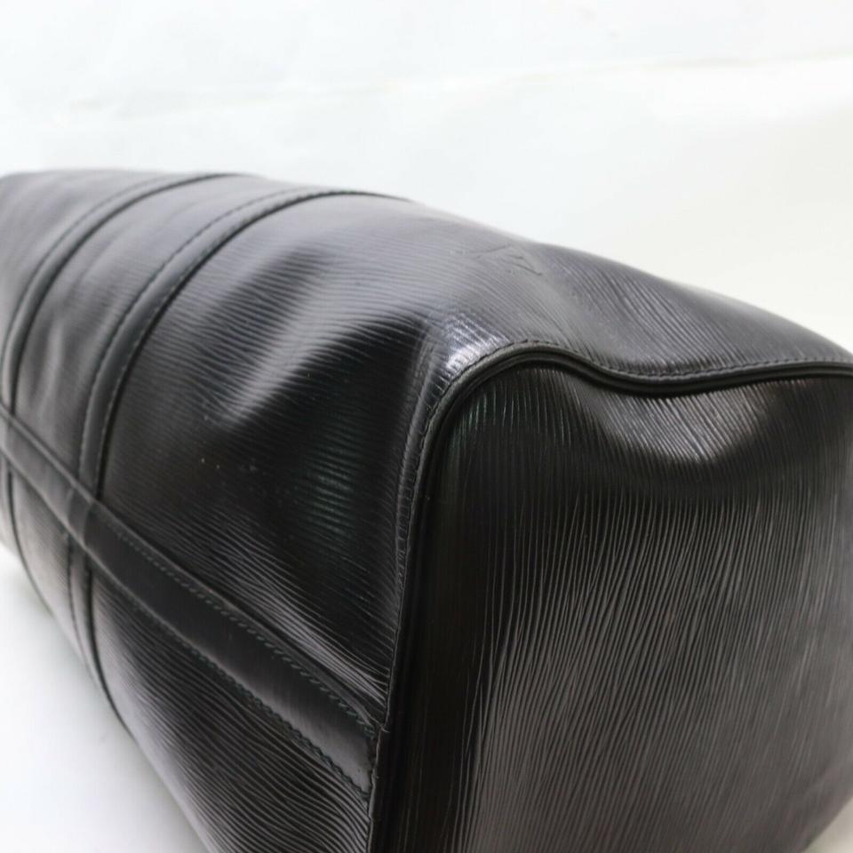 Louis Vuitton Black Epi Keepall 45 Duffle Bag PM 862202 3