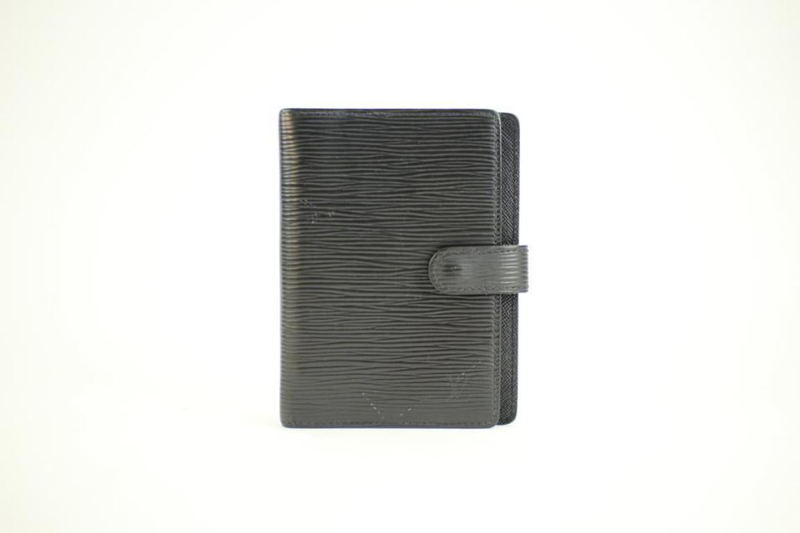 Brown Louis Vuitton Black Epi Leather Agenda Pm 48lva12317 For Sale