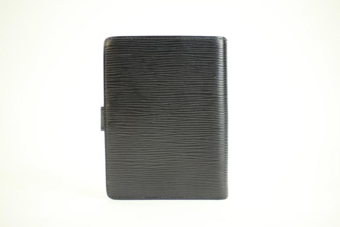 Louis Vuitton Black Epi Leather Agenda Pm 48lva12317 In Fair Condition For Sale In Forest Hills, NY
