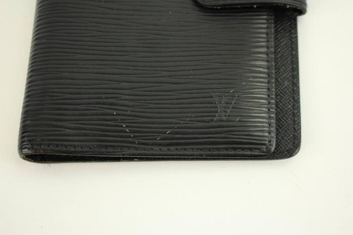 Louis Vuitton Black Epi Leather Agenda Pm 48lva12317 For Sale 2