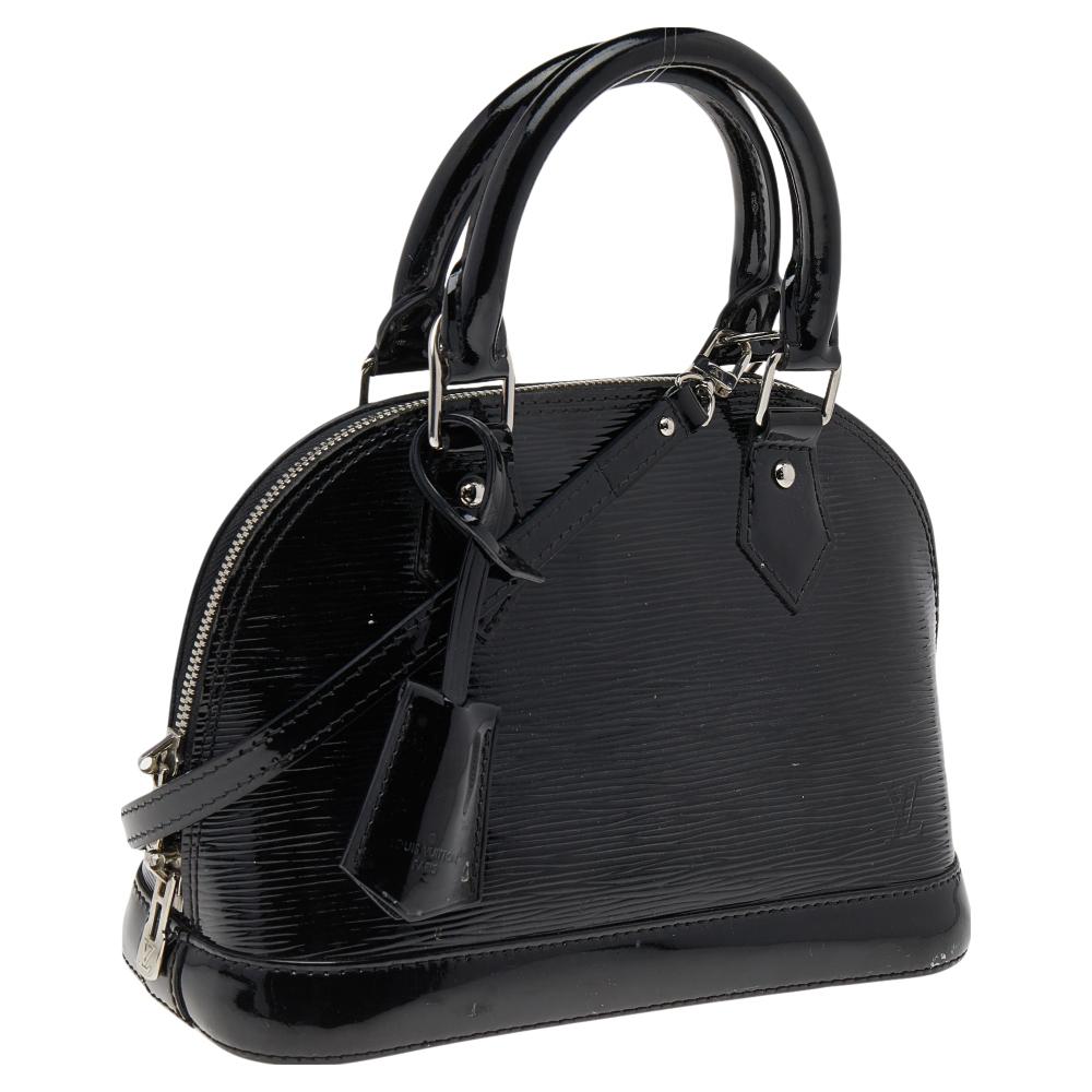 Women's Louis Vuitton Black Epi Leather Alma Bag