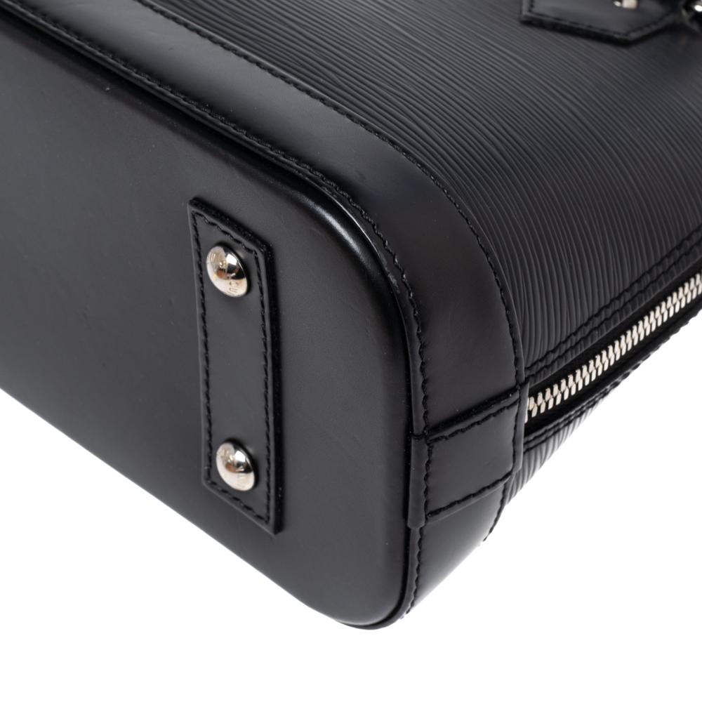 Louis Vuitton Black Epi Leather Alma BB Bag 6