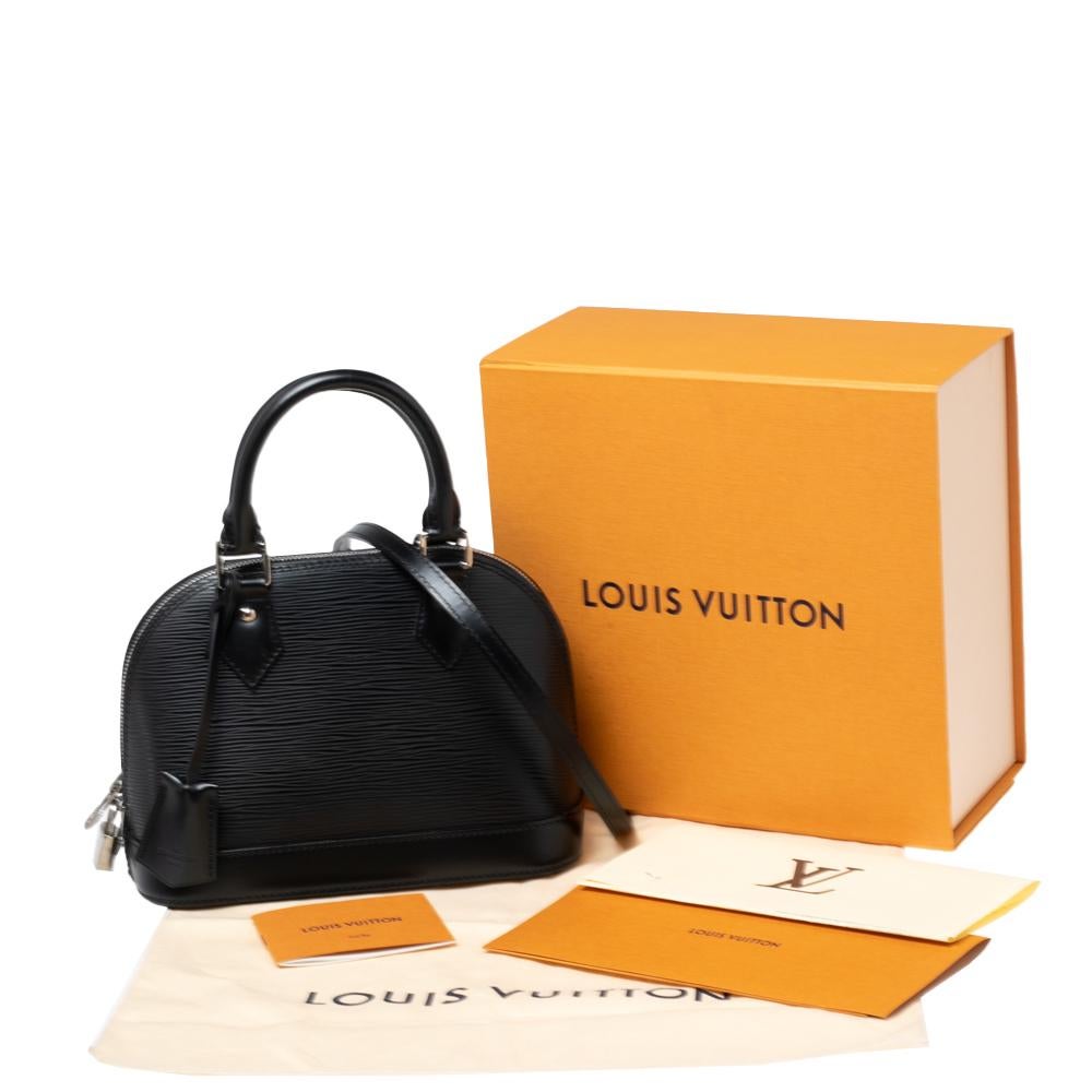 Louis Vuitton Black Epi Leather Alma BB Bag 7