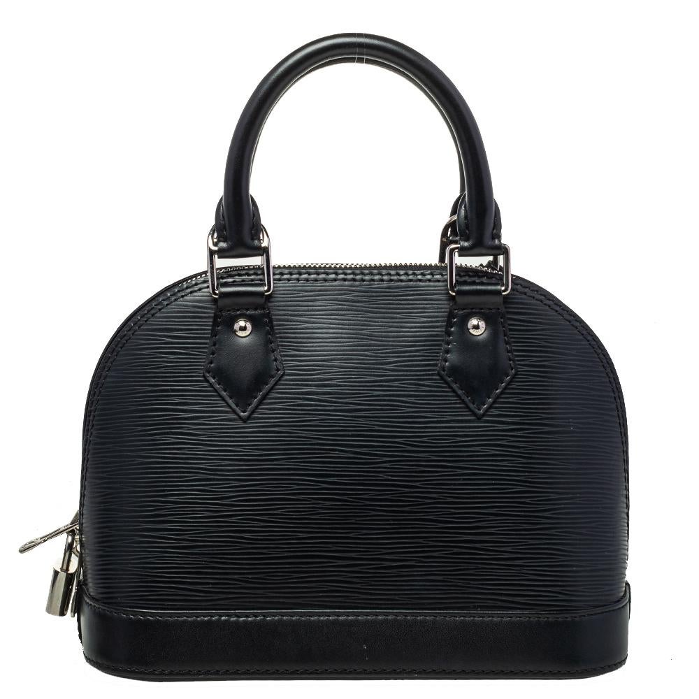 Out of all the irresistible handbags from Louis Vuitton, the Alma is the most structured one. First introduced in 1934 by Gaston-Louis Vuitton, the Alma is a classic that has received love from icons. This piece comes crafted from epi leather,