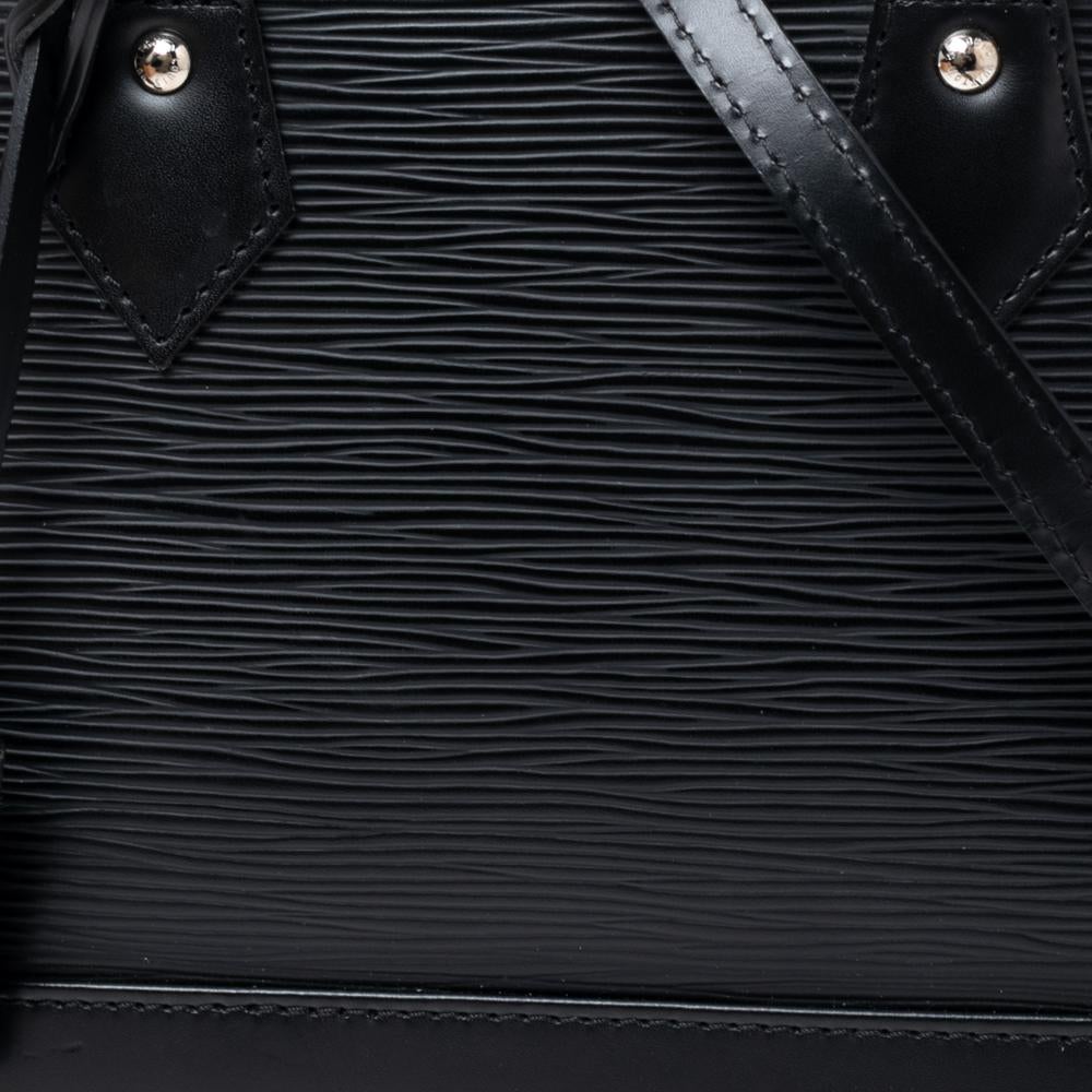 Louis Vuitton Black Epi Leather Alma BB Bag 2