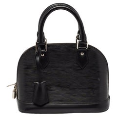 Used Louis Vuitton Black Epi Leather Alma BB Bag