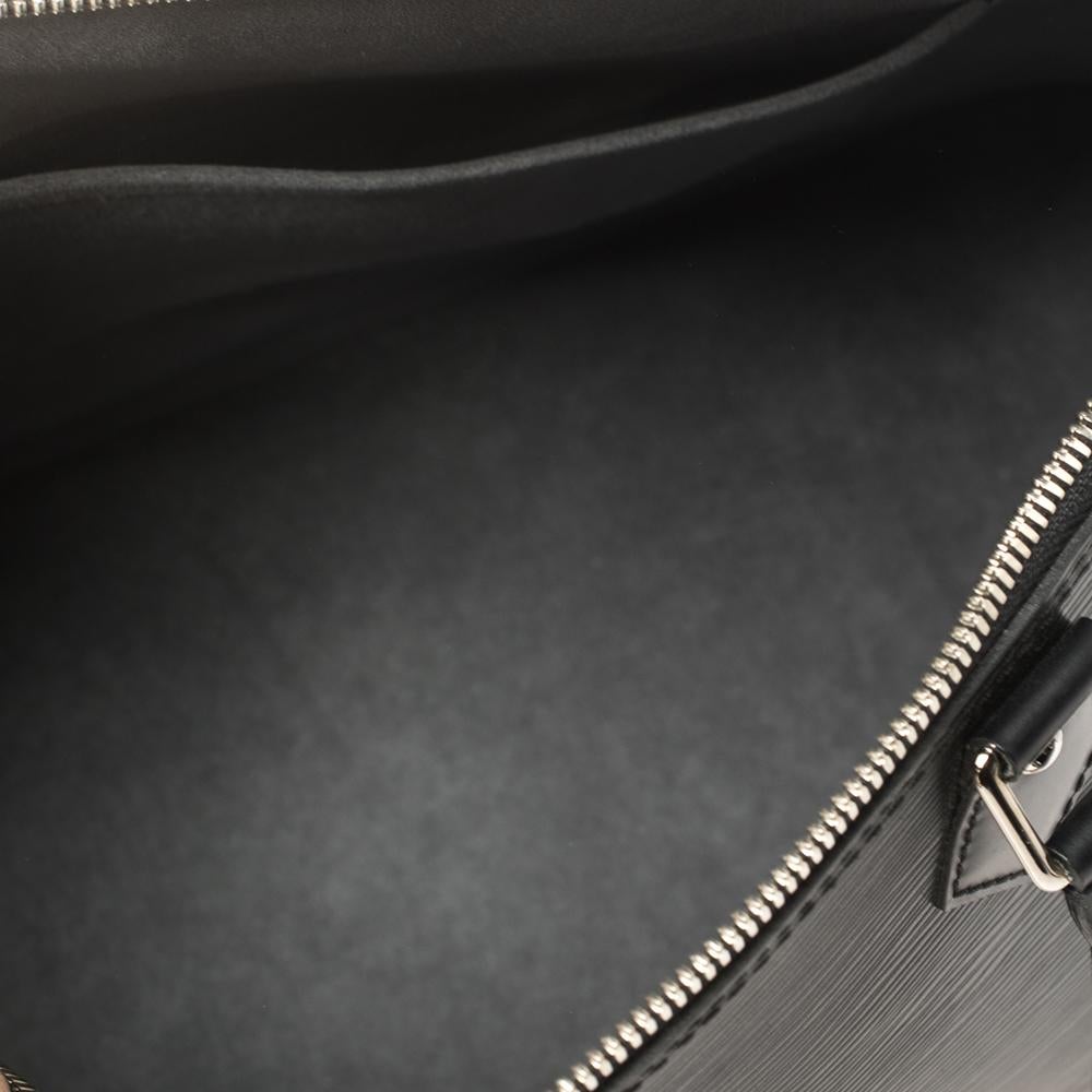 Louis Vuitton Black Epi Leather Alma GM Bag 4