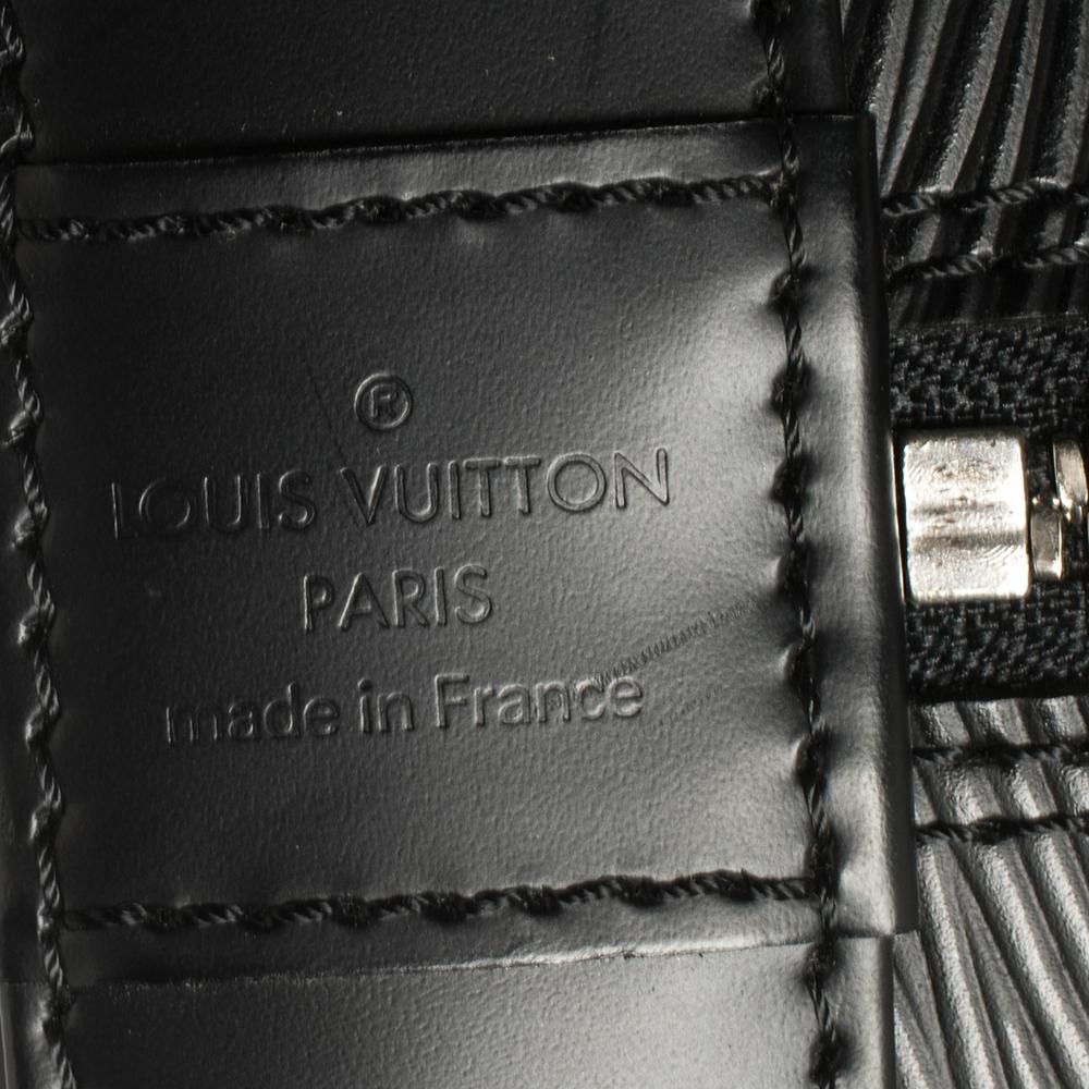 Louis Vuitton Black Epi Leather Alma GM Bag 5