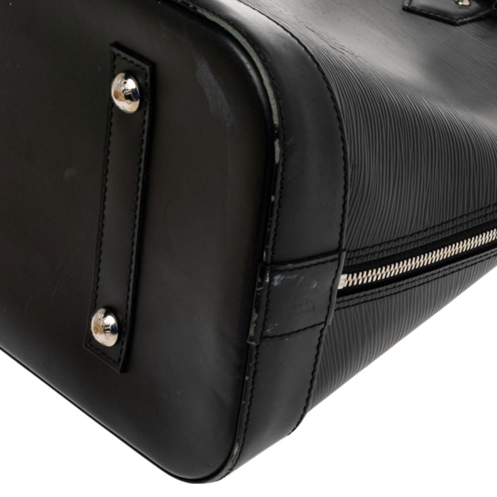 Louis Vuitton Black Epi Leather Alma GM Bag 1