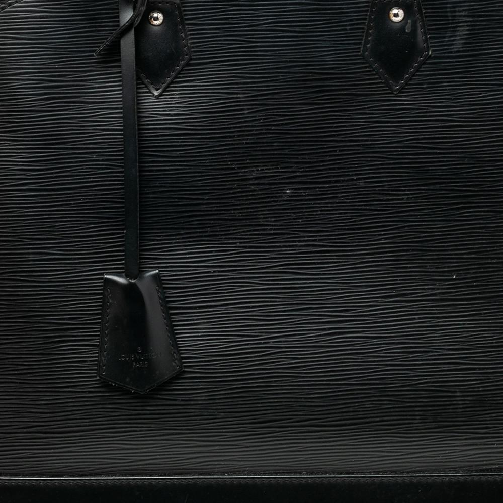 Louis Vuitton Black Epi Leather Alma GM Bag 2