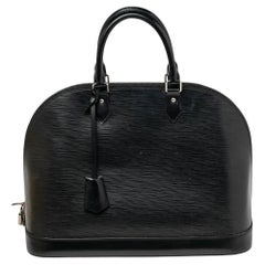 Louis Vuitton Black Epi Leather Alma GM Bag