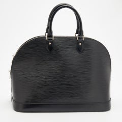 Louis Vuitton Black Epi Leather Alma MM Bag