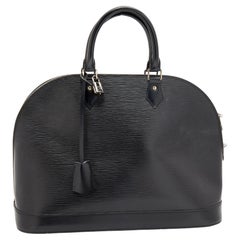 Louis Vuitton Black Epi Leather Alma MM Bag