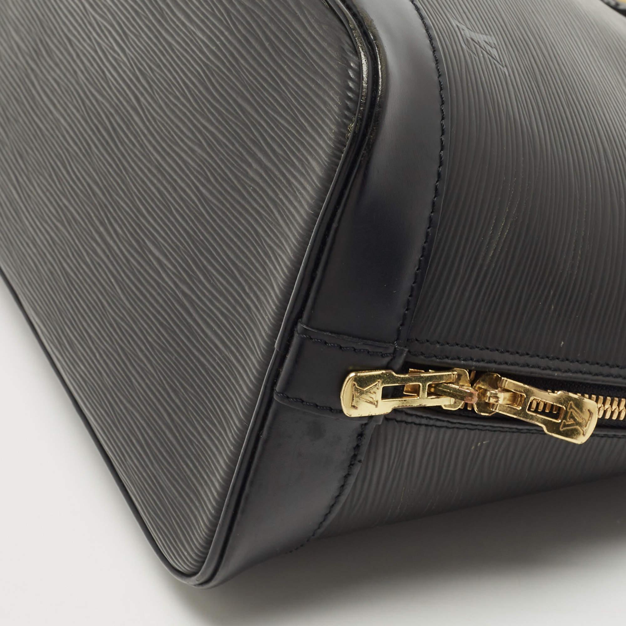 Louis Vuitton Black Epi Leather Alma PM Bag 6