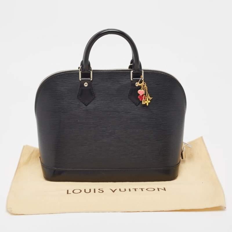 Louis Vuitton Black Epi Leather Alma PM Bag 9