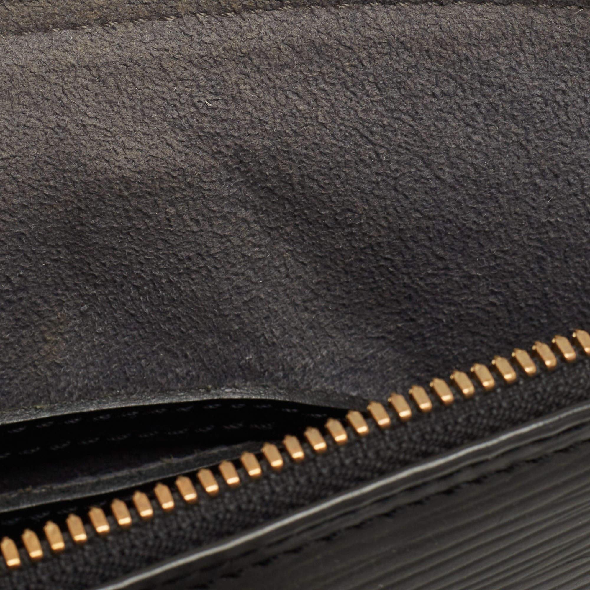Louis Vuitton Black Epi Leather Alma PM Bag 11