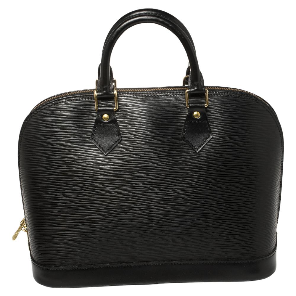 Out of all the irresistible handbags from Louis Vuitton, the Alma is the most structured one. First introduced in 1934 by Gaston-Louis Vuitton, the Alma is a classic that has received love from icons. This piece comes crafted from Epi leather,