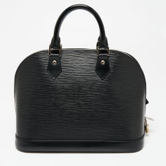 Louis Vuitton Black Epi Leather Alma PM Bag