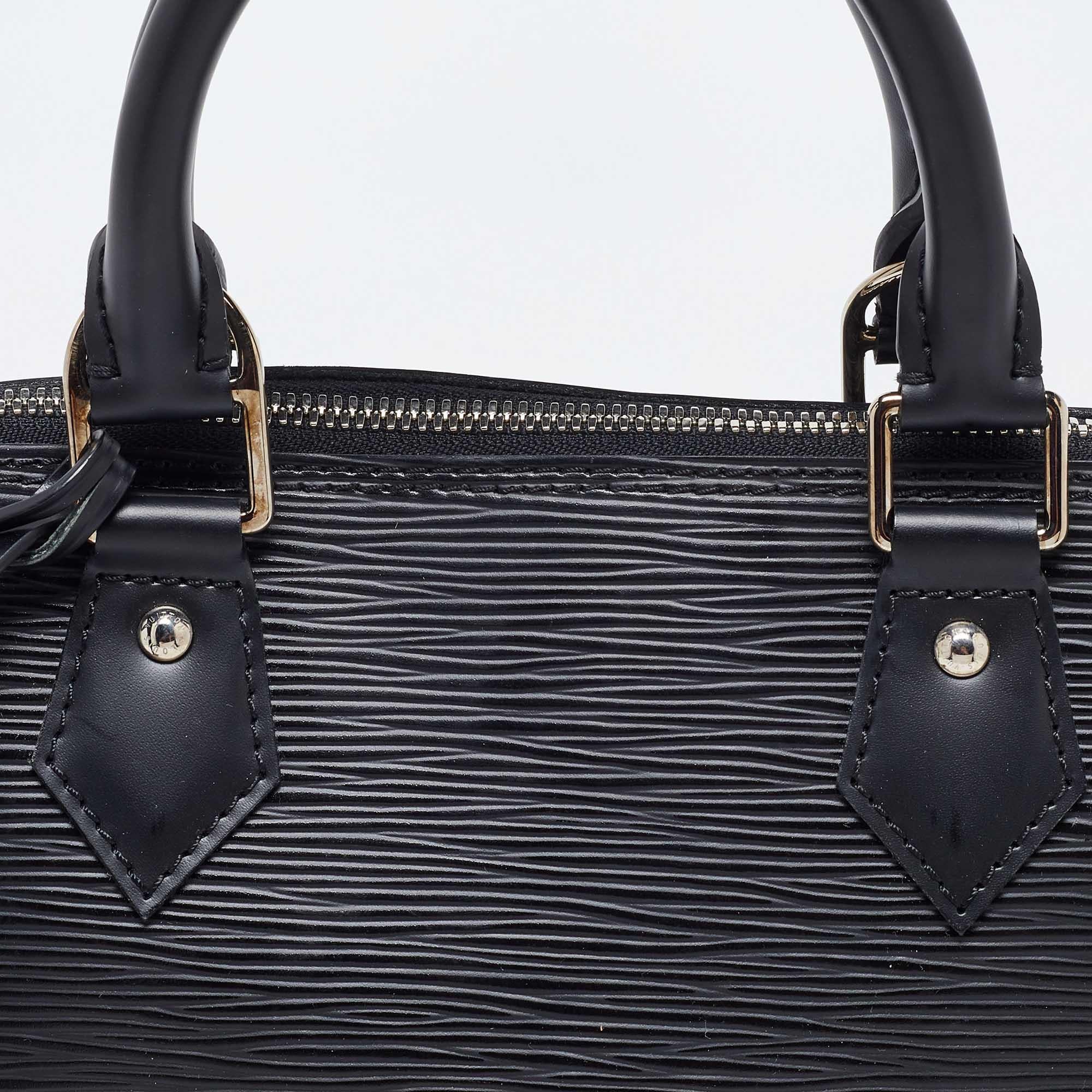 Louis Vuitton Black Epi Leather Alma PM Bag 1