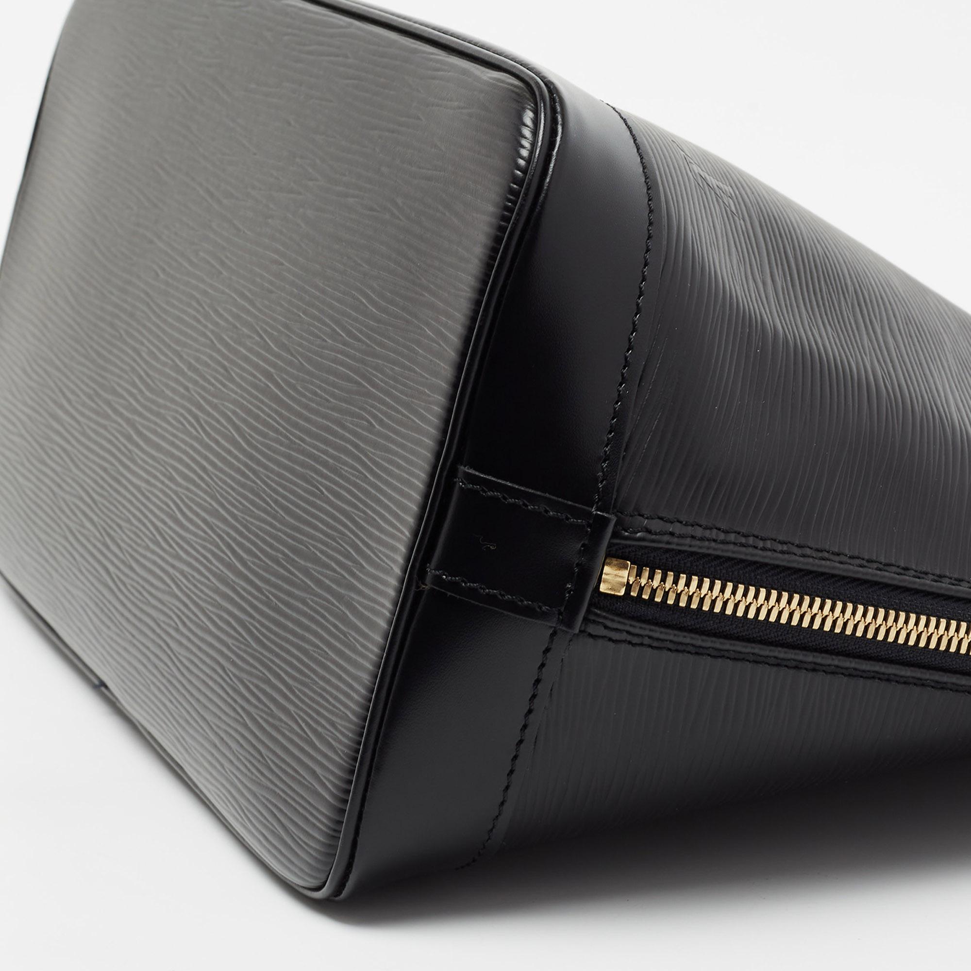 Louis Vuitton Black Epi Leather Alma PM Bag 2