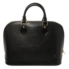 Louis Vuitton Black Epi Leather Alma PM Bag