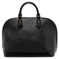 Louis Vuitton Black Epi Leather Alma PM Bag