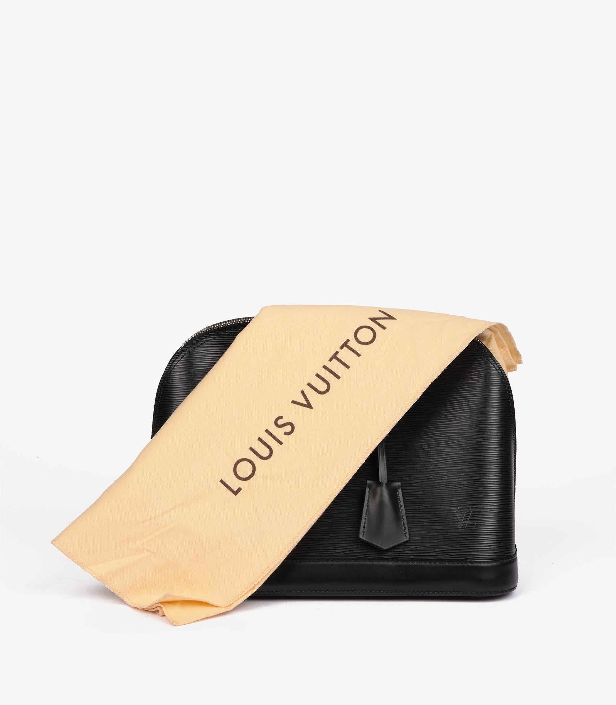 Louis Vuitton Black Epi Leather Alma PM 7