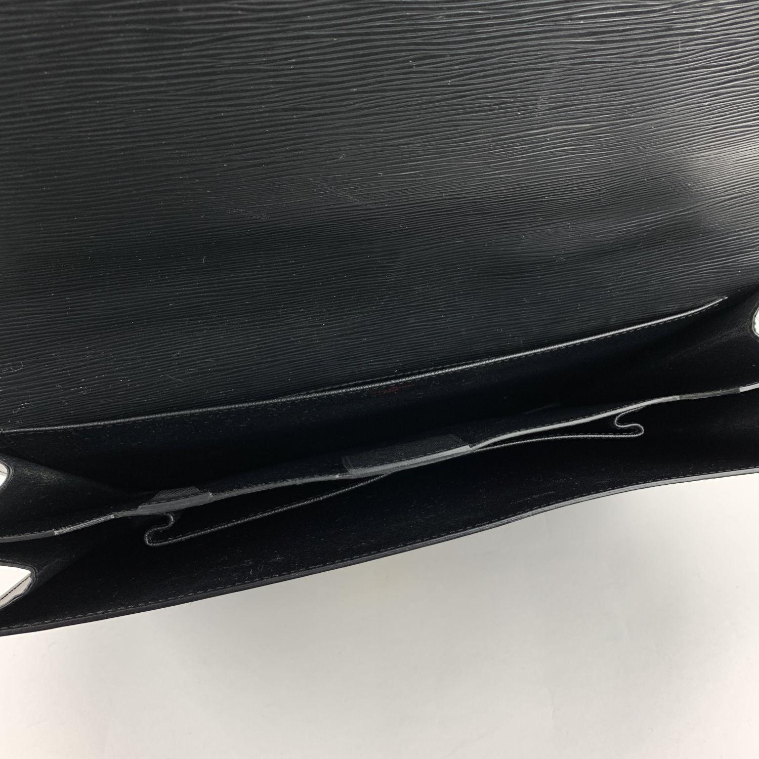 Louis Vuitton Black Epi Leather Ambassadeur Briefcase Business Bag 2