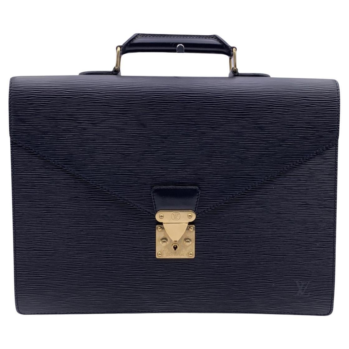 DAVIDE CENCI Brown Leather 1 GUSSET BRIEFCASE Handbag WORK Business BAG