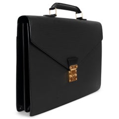 Sac porte-documents AMBASSADOR Louis Vuitton en cuir Epi noir