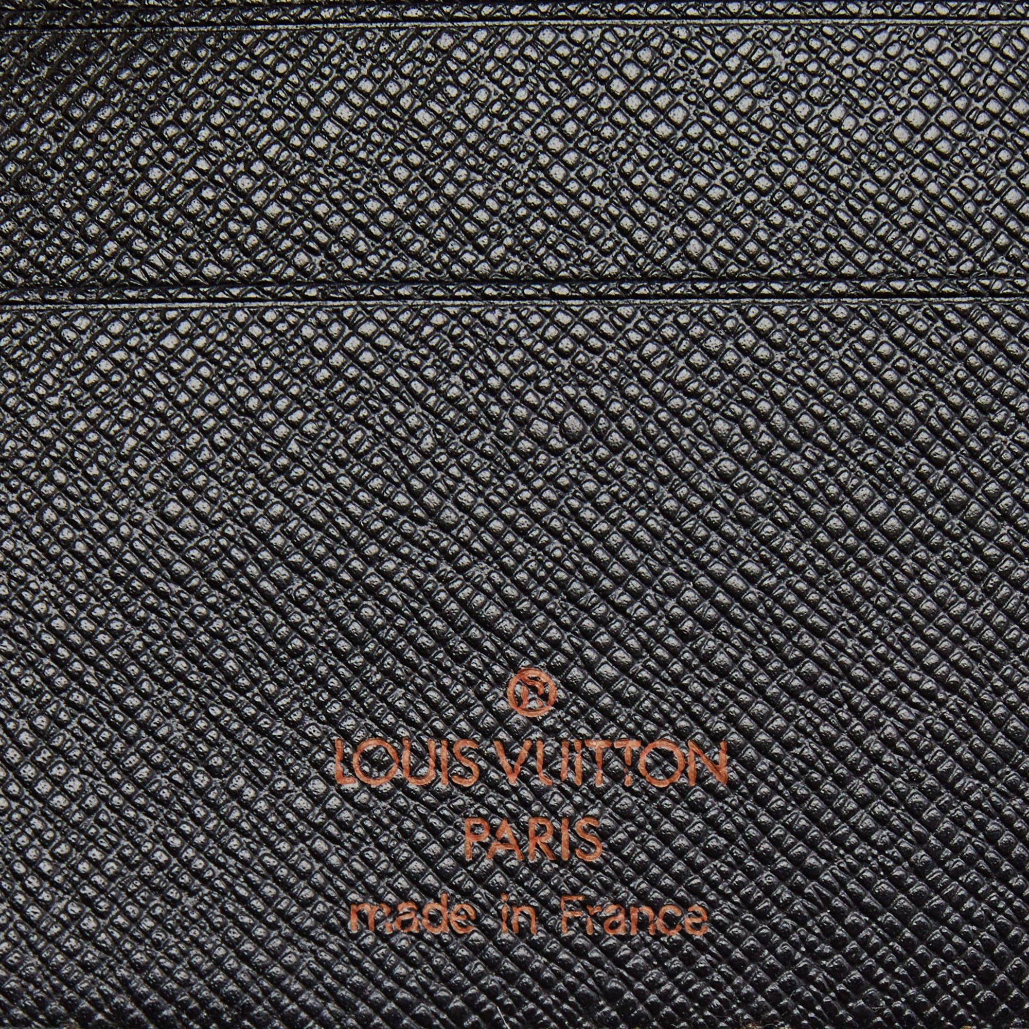 Louis Vuitton Black Epi Leather Bifold Document Holder For Sale 1