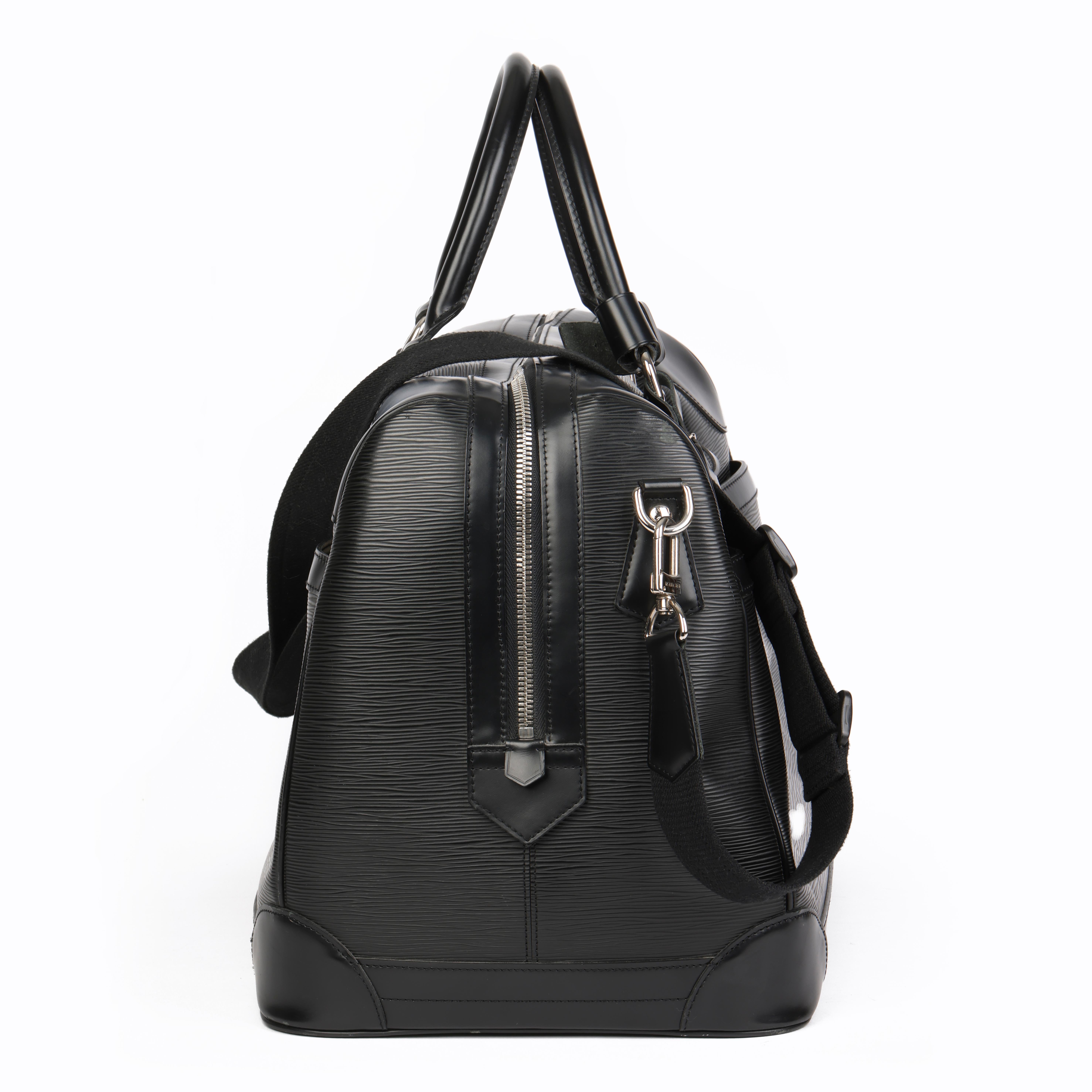 Louis Vuitton Schwarz Epi Leder Bourget 50 für Damen oder Herren