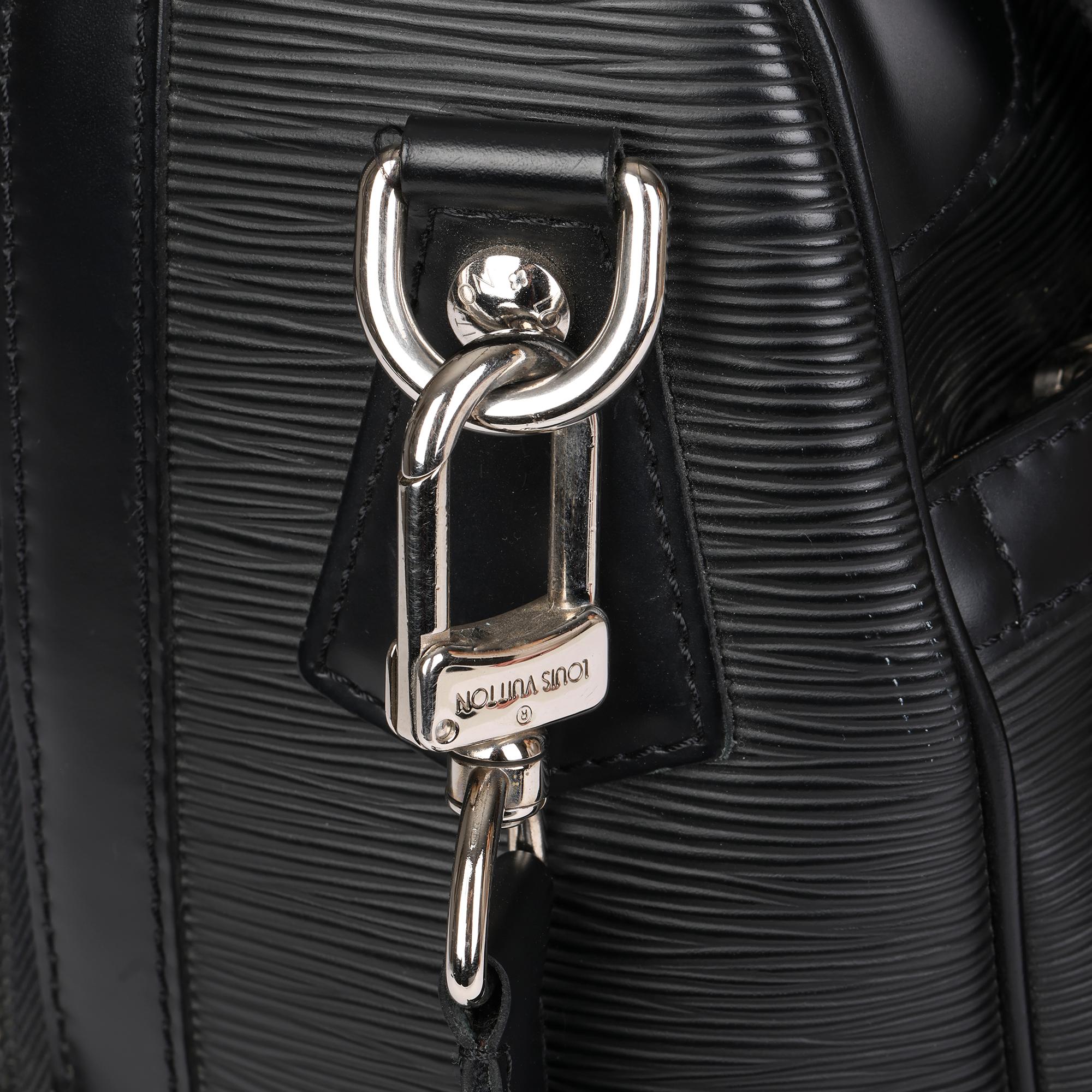 Louis Vuitton Schwarz Epi Leder Bourget 50 2