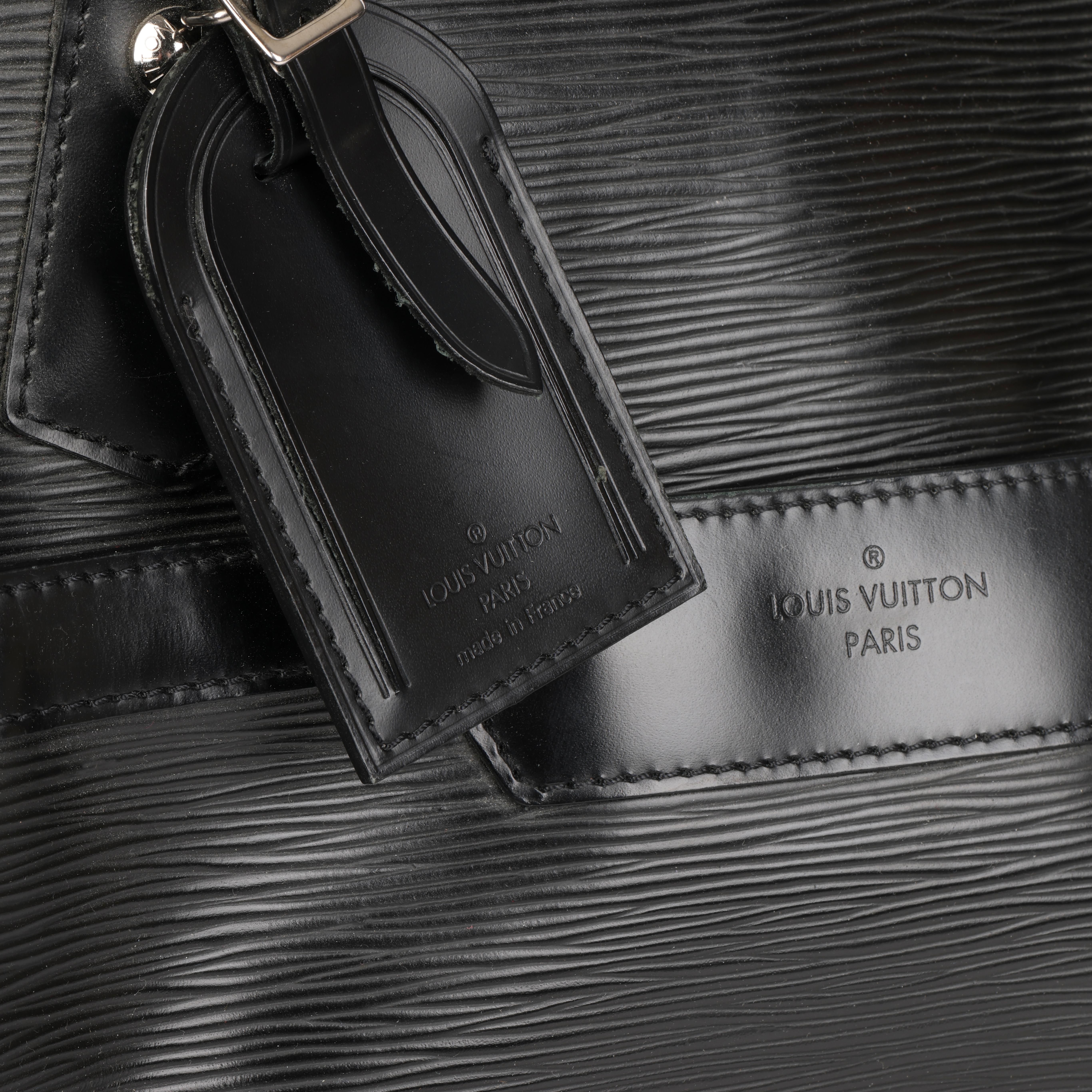 Louis Vuitton Schwarz Epi Leder Bourget 50 3