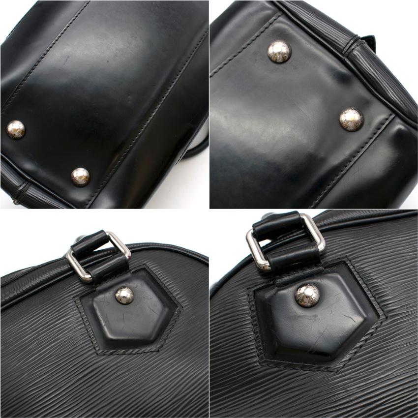 Louis Vuitton Black Epi Leather Bowling Montaigne Bag 3